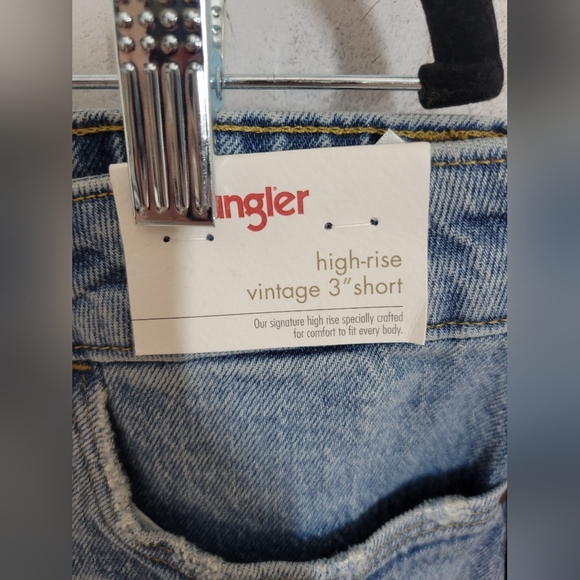Nwt Wrangler Vintage High Rise 3" S Jean Shorts 16 - Picture 4 of 7